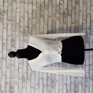 White Cropped Long Sleeve Top